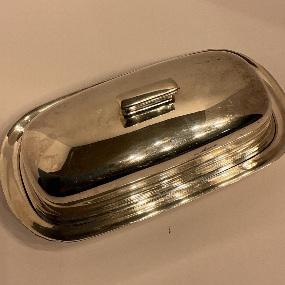 Classic Silver Plated Butter Dish Reed and Barton